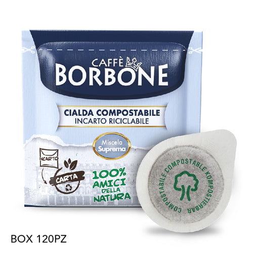 Cialde Ese 44Mm Caffe'' Borbone Miscela Suprema (Oro)  Box 120Pz