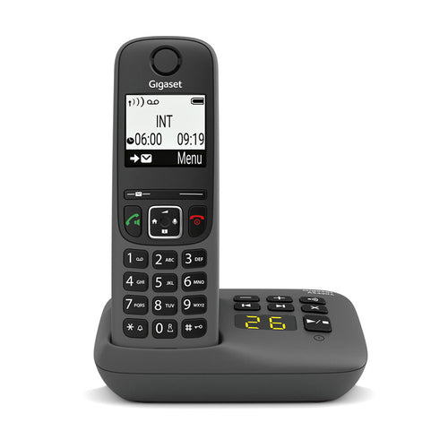 Gigaset As490A (Nero)  Telefono Cordless  Vivavoce  Segreteria