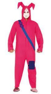 Costume Uomo Coniglio Rosa Ad. 6 -Fortnite- Rabbit Rider-