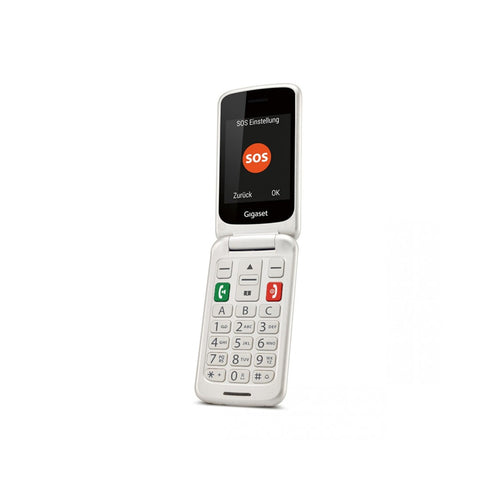 Gigaset Gl590 (Bianco)  Telefono Cellulare Senior Clamshell