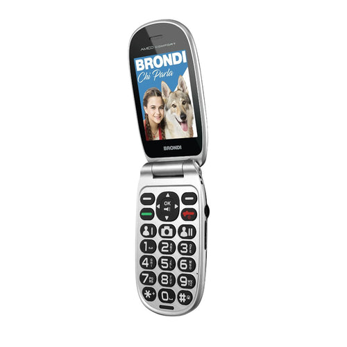 Brondi Amico Comfort (Nero Opaco)  Telefono Cellulare Senior