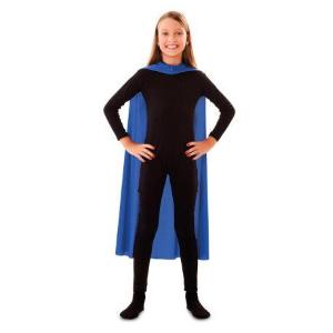 Costume Bambina Mantello Azzurro Cm 90