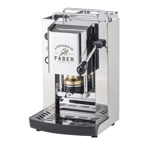 Faber Pro Total Inox Basic  Macchina Per Caffe''  Pressacialda In Ottone  Elettrovalvola E Termostato 95  Telaio In Acciaio