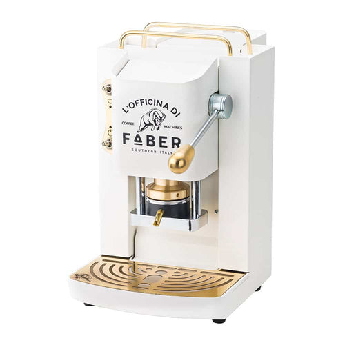 Faber Pro Deluxe Bianco  Macchina Per Caffe''  Pressacialda In Ottone  Elettrovalvola E Termostato 95  Telaio In Acciaio