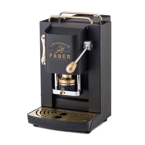 Faber Pro Deluxe Nero  Macchina Per Caffe''  Pressacialda In Ottone  Elettrovalvola E Termostato 95  Telaio In Acciaio