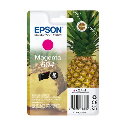Epson 604 Magenta (C13T10G34010) - Cartuccia Originale