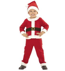 Costume Recite Babbo Natale Bimbo 6/12Mesi Cm 80