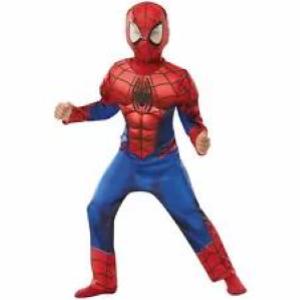 Costume Bambino Spiderman C/Muscoli 5/6 Cm 110/116