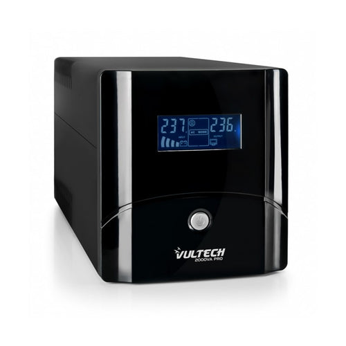 Vultech Ups2000Vapro  Gruppo Di Continuità Line Interactive Con Lcd  4 Prese  1 Presa Iec13