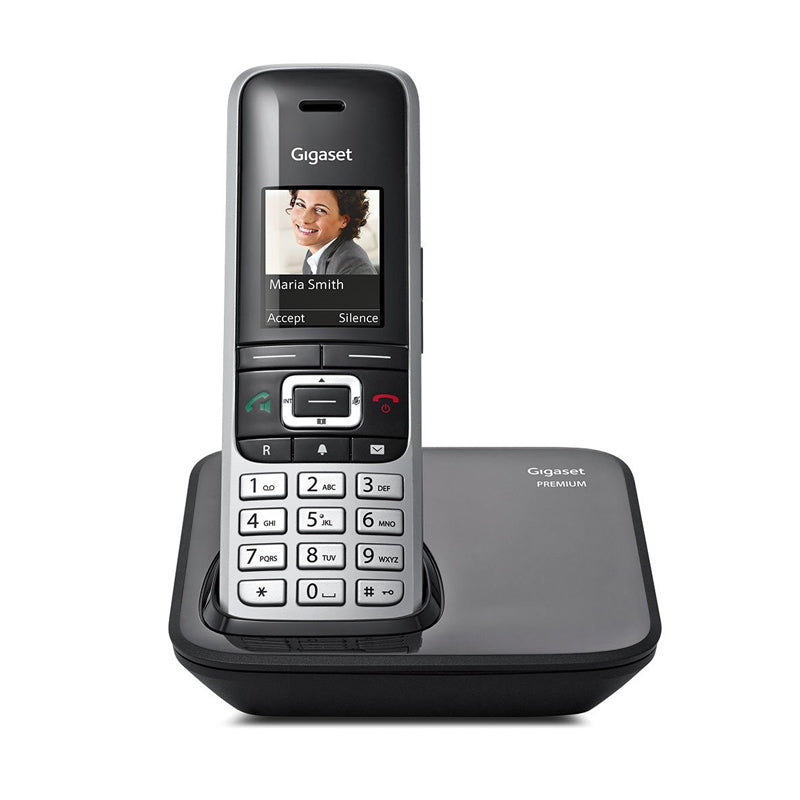 Gigaset Premium 100 (Nero)-Telefono Cordless-Display A Colori-Vivavoce Full Duplex-Usb X Sincro Dati Con Pc
