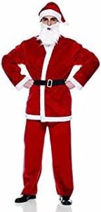 Costume Recite Babbo Natale Lusso Completo Taglia Unica