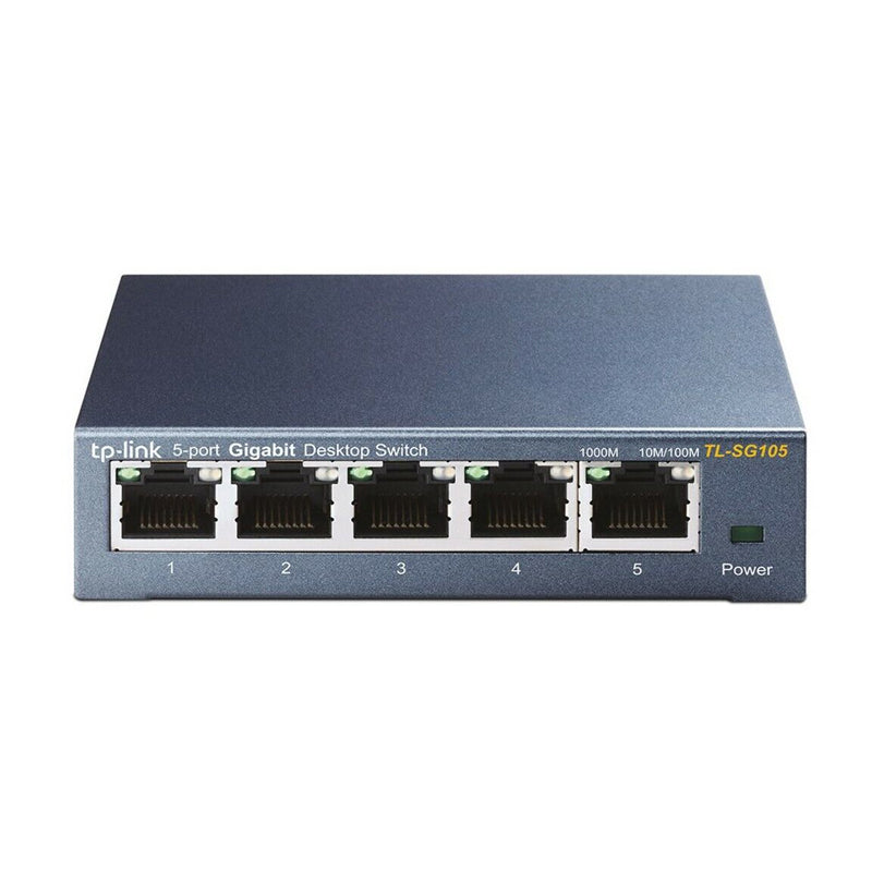 Switch Tplink Tlsg105  5 Porte Gigabyte  Case Metallico
