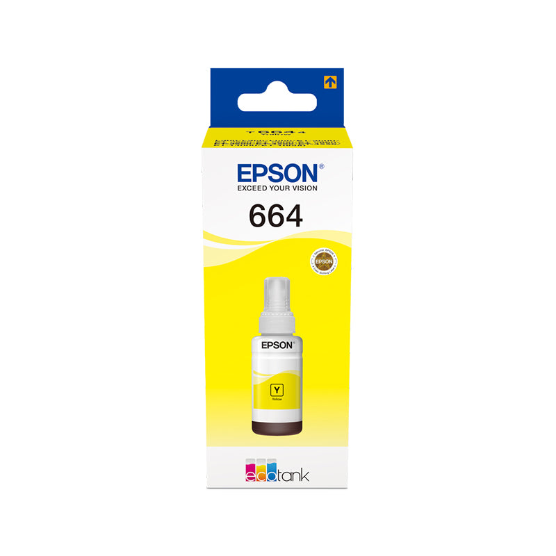 Epson 664 Yellow (C13T664440) - Cartuccia Originale Per Ecotank