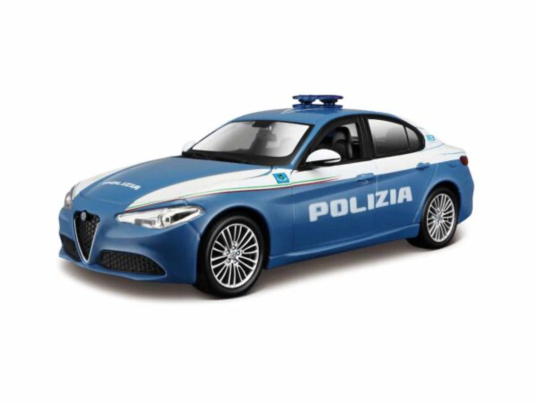18-01453 (28-21080) Bburago - 1:24 - Alfa Romeo Giulia Polizia