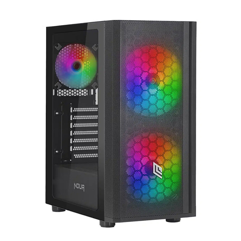 Noua Orizon M101 - Case Mid Tower - Nero - Ventola Argb - Supporta Dissipazione A Liquido