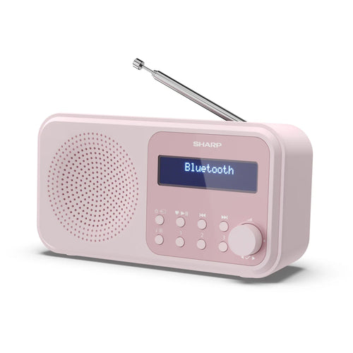 Sharp Drp420(Pk)  Radio Digitale Portatile  Dab/Dab+  Lcd Monocromatico  Bluetooth 50  Pink