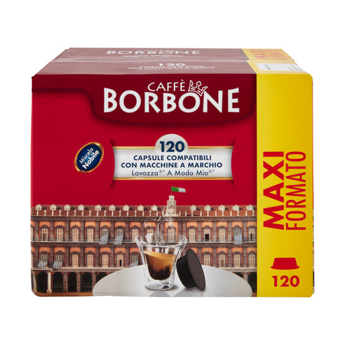 Caffe'' Borbone Miscela Nobile (Blu)  Box 120 Capsule Compatibili Lavazza A Modo Mio
