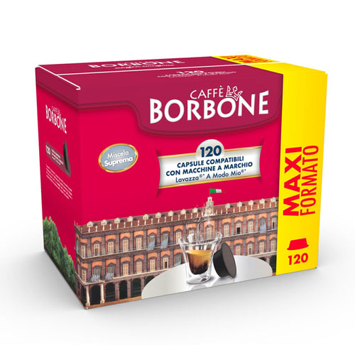 Caffe'' Borbone Miscela Suprema (Oro)  Box 120 Capsule Compatibili Lavazza A Modo Mio