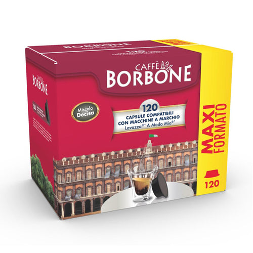 Caffe'' Borbone Miscela Decisa (Nera)  Box 120 Capsule Compatibili Lavazza A Modo Mio