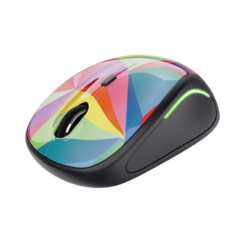 Trust Yvi Fx (22337)  Mouse Wireless 1600 Dpi  Multicolor Led