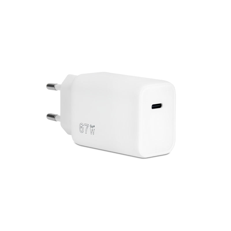 Vultech Cc-167Pdcugwh-Caricatore Adattatore Universale 1 Porta Type-C Pd67 Qc 3.0 Gan 67W Pps Bianco Dimensioni Compatte