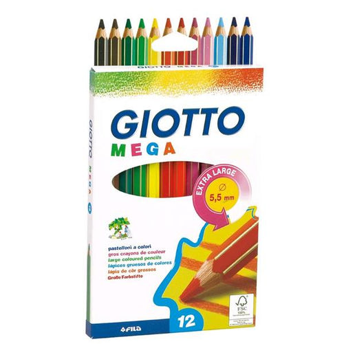 Pastelli Legno Giotto Mega 12