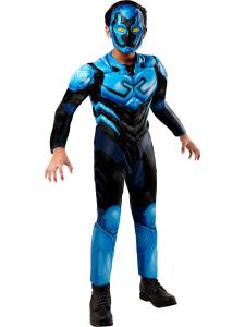 Costume Bambino Blue Beetle C/Muscoli M.9/10 Cm 134/140