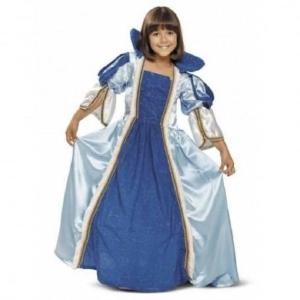 Costume Bambina Principessa Azzurra Lunga 10/12Anni