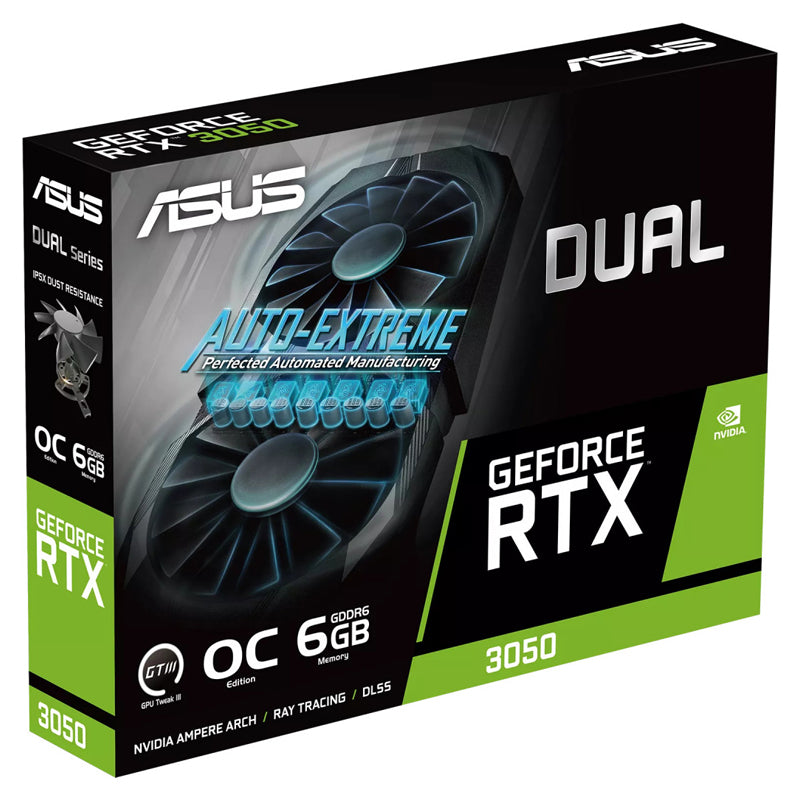 Asus Geforce Rtx 3050 6Gb Dual Oc - Scheda Video (90Yv0K60-M0Na00)