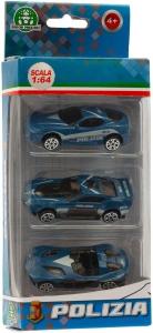 Off   Confezione 3 Auto Polizia 1/64