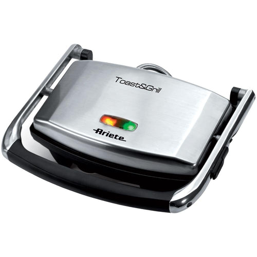 Ariete Toast  E  Grill Slim (1911/10)  Piastra Elettrica Antiaderente  Chiusura Salvaspazio  1000W