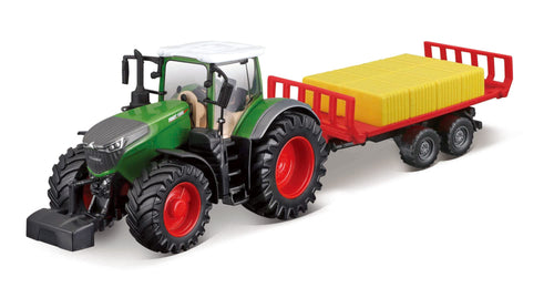 18-31920 - Bburago Farmland - Trattore 10 cm con rimorchio - modello casuale