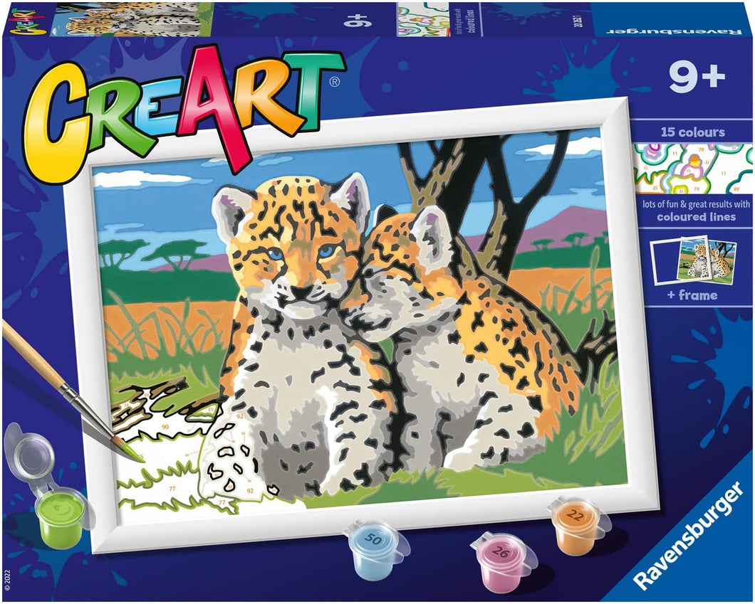 20262 Ravensburger CreArt Serie D Classic - Cuccioli di leopardo