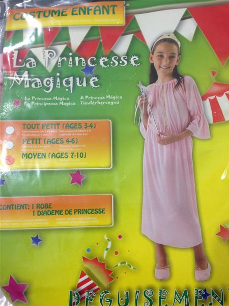 COSTUME MAGICA PRINCIPESSA MIS. 7-10 ANNI