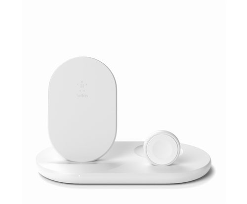 Supporto Wireless 3 In 1 - Stand + Watch + Airpods - Bianco