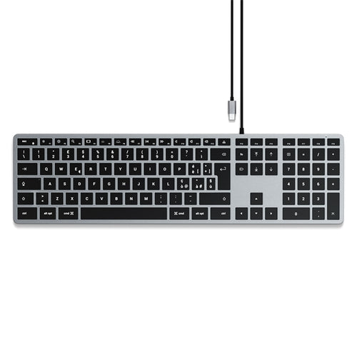 Tastiera Wired Slim W3 Usb-C - Space Gray - Ita