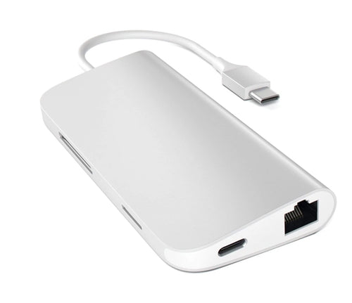 Adattatore Usb-C Multi-Porta 4K Ethernet - Silver