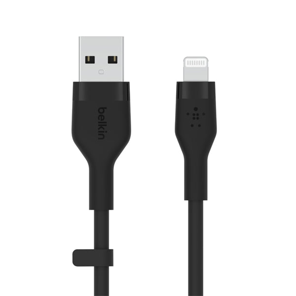 Cavo In Silicone Da Usb-A A Lightning 1M - Nero