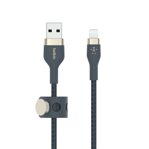 Cavo Intrecciato Silicone Da Usb-A A Lightning 1M - Blu
