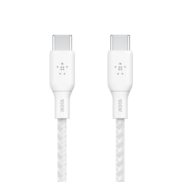 Cavo Intrecciato 100W Usb-C To Usb-C 3M - Bianco