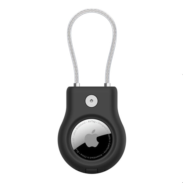 Secure Holder Airtag Con Filo Metallico - Nero