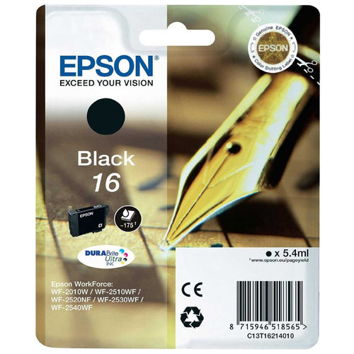 Epson T16 Black (C13T16214010)-Cartuccia Originale