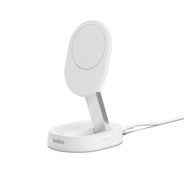 Supporto Per Ricarica Wireless Qi2 Convertibile 15W Senza Alimentatore -Bianco