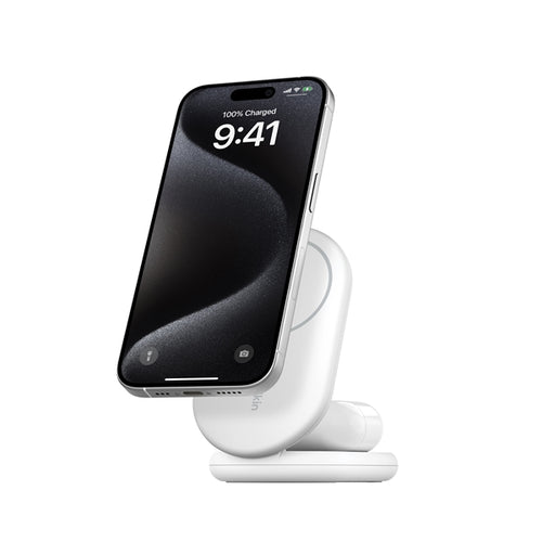 Supporto Di Ricarica Wireless 2In1 15W Qi2 - Bianco