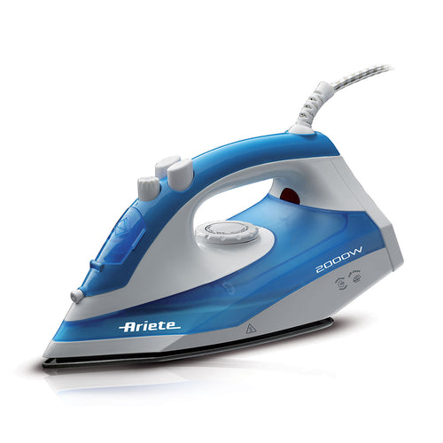 Ariete Steam Iron 2000 (6234)-Ferro Da Stiro-Piastra Teflon-Colpo Vapore-2000W