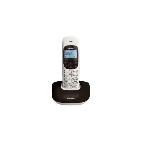 Brondi Nice (Bianco/Nero)  Telefono Cordless  Vivavoce  Eco Dect  Sveglia