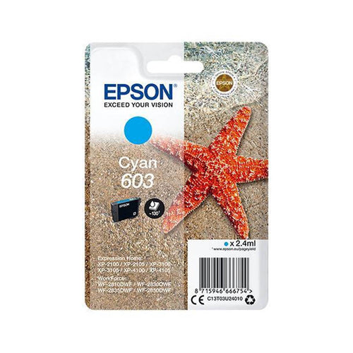 Epson 603 Ciano (C13T03U24010)-Cartuccia Originale