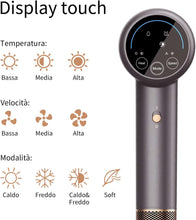 Carica l&#39;immagine nel visualizzatore di Gallery, JIMMY F8 Asciugacapelli ultrasonico con display smart, tecnologia di idratazione a nano-ioni e controllo del calore
