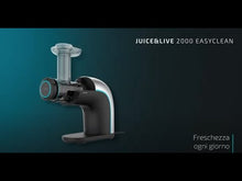 Carica e avvia il video nel visualizzatore di galleria, Mixer Juice&amp;Live 2000 EasyClean 70 rpm 150W Nero Inox
