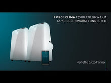 Carica e avvia il video nel visualizzatore di galleria, Condizionatore portatile Force Clima 12500 Cold&amp;Warm
